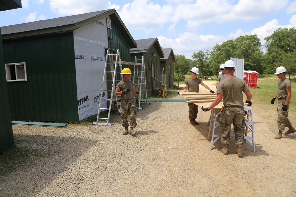 Army Reserve's 389th Engineer Company Soldiers build skills supporting troop project at Fort McCoy