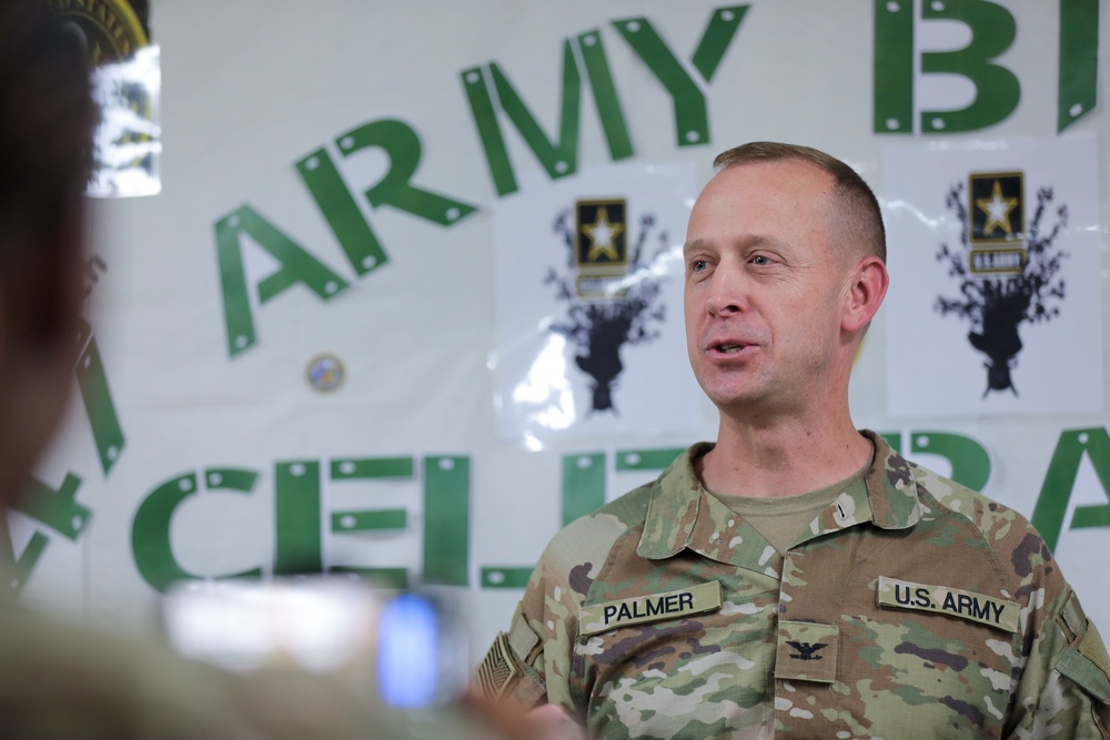 U.S. Soldiers host cake cutting ceremony at Camp Buehring