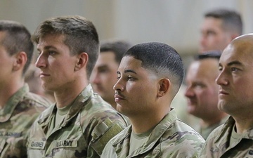 U.S. Soldiers take Expert Soldier Badge test at Camp Buehring