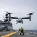 VMM-262 Reinforced V-22 Osprey's Operate aboard USS Tripoli (LHA 7)