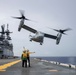 VMM-262 Reinforced V-22 Osprey's Operate aboard USS Tripoli (LHA 7)
