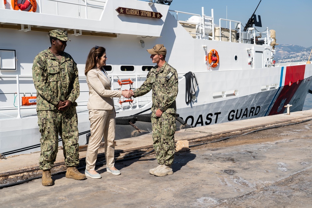 U.S. Ambassador to Lebanon visits Coast Guard cutters