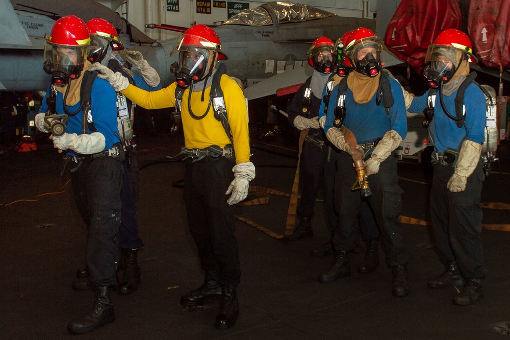 The Harry S. Truman Carrier Strike Group is on a scheduled deployment in the U.S. Naval Forces Europe area of operations, employed by U.S. Sixth Fleet to defend U.S., allied and partner interests.