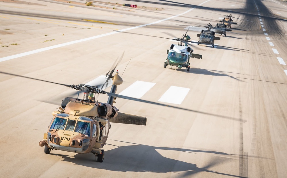 11th CAB escorts President’s helicopter over Israel