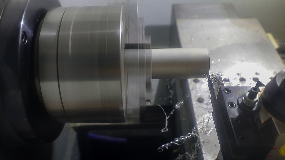 CNC milling during advanced manufacturing seminar