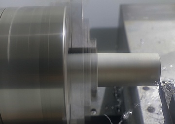 CNC milling during advanced manufacturing seminar