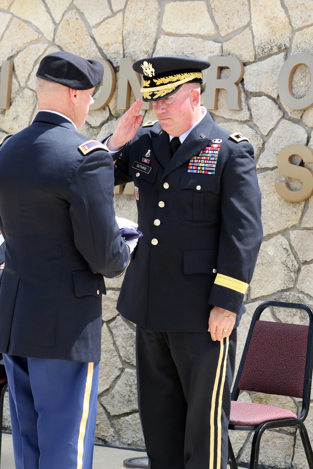 Maj. Gen. Guthrie retirement ceremony