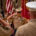 US Marine Corps Chief Warrant Officer Fabian Marin retires