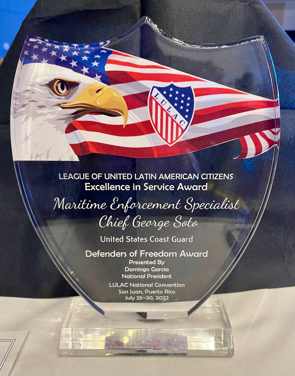 LULAC awards USCG CPO