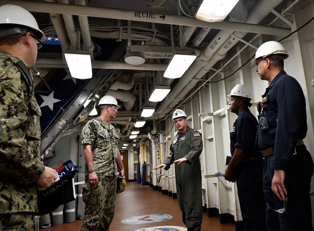 ESG 7 Visits USS Blue Ridge