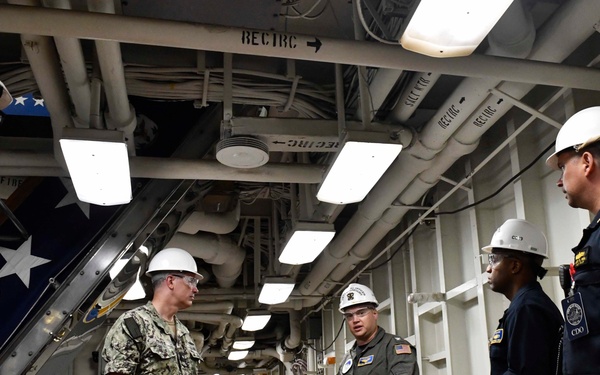 ESG 7 Visits USS Blue Ridge