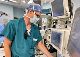 Maj. Milt Poll, an anesthesiologist for the 86th Medical Squadron at Landstuhl Regional Medical Center