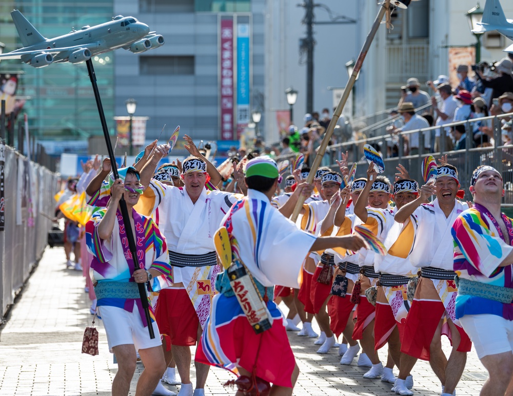 NAF Atsugi and Atsugi JMSDF Leaders Participate in Awa Odori Festival