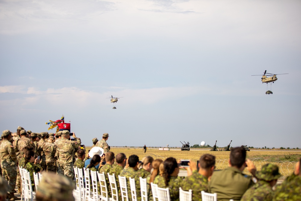 101st Uncasing Ceremony at Mihail Kogălniceanu Air Base, Romania