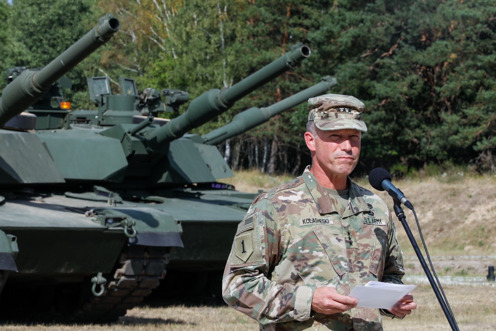 Abrams Tank Training Academy opening ceremony