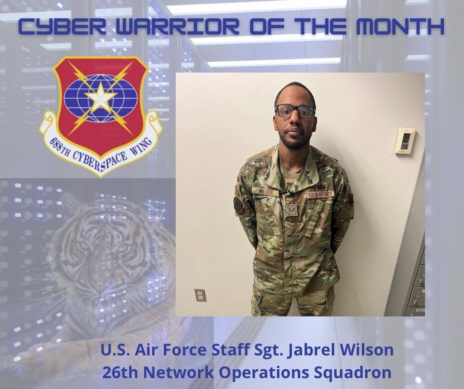 688th Cyberspace Wing July Cyber Warrior of the Month