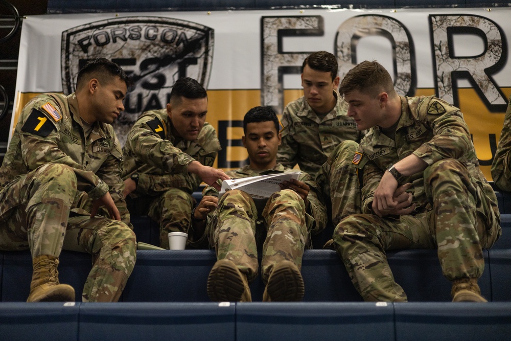 US Army Forces Command Best Squads Conduct Ice Breaker