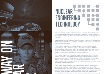 USNCC Students Complete 1st Nuclear Engineering Technology Course With ATCC