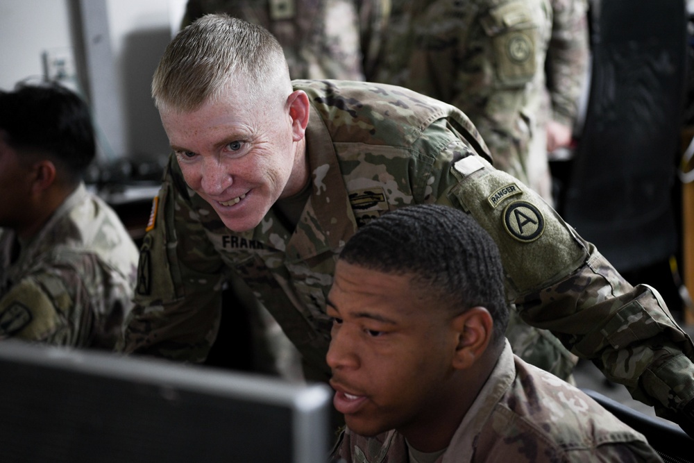 ARCENT's Frank and Garza meet with U.S. Soldiers at ADAB