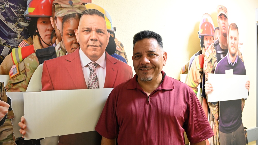 Garrison employee’s face with message innovation goes theater-wide
