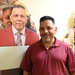 Garrison employee’s face with message innovation goes theater-wide
