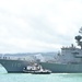 JS Takanami Departs Pearl Harbor