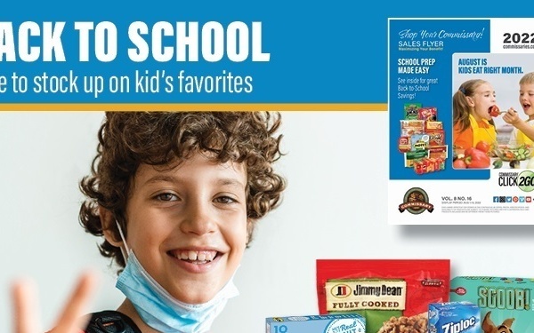 DeCA’s Aug. 1-14 Sales Flyer includes savings related to back-to-school events, ‘Kids Eat Right’ Month, ‘Thrill of the Grill’ and more