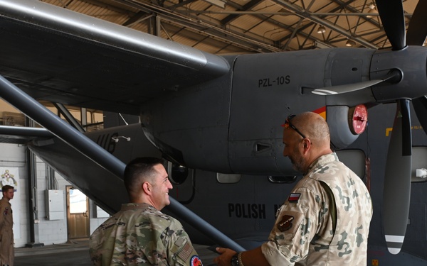 39th ABW Command leadership showcase NATO partnership with Polish Military Contigent Immersion