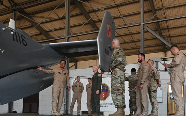 39th ABW Command leadership showcase NATO partnership with Polish Military Contigent Immersion