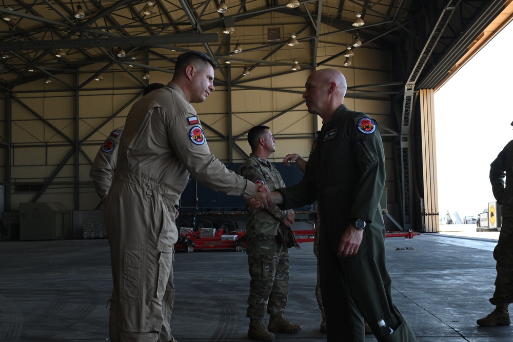 39th ABW Command leadership showcase NATO partnership with Polish Military Contigent Immersion