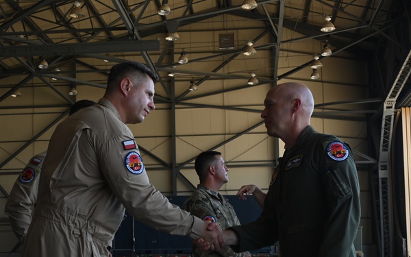39th ABW Command leadership showcase NATO partnership with Polish Military Contigent Immersion