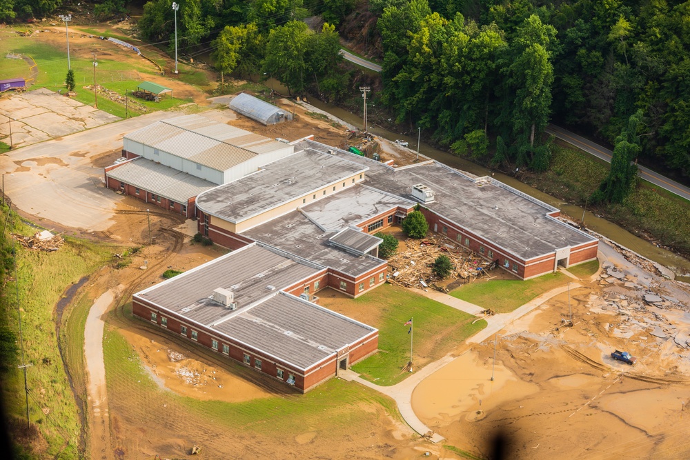 Kentucky National Guard Provides Media Flyover of Eastern Kentucky