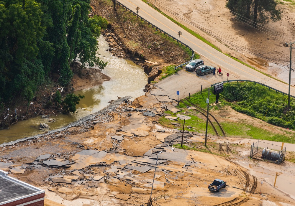 Kentucky National Guard Provides Media Flyover of Eastern Kentucky