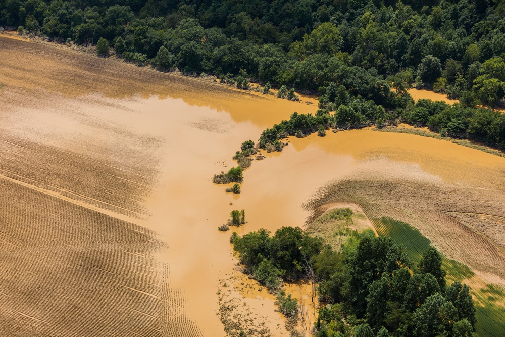 Kentucky National Guard Provides Media Flyover of Eastern Kentucky