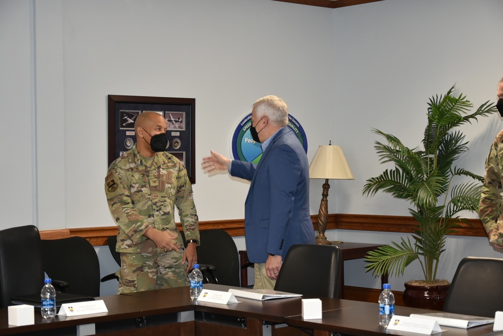 Christopher Lowman Visits AFSC Headquarters