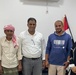 USAID/Yemen Country Director Kimberlee Bell (far left) and Senior Humanitarian Advisor Nadia Blackton (far right) stand with beneficiaries of USAID’s Economic Recovery and Livelihoods Program (ERLP) in Hadhramawt, Yemen on June 27, 2022.