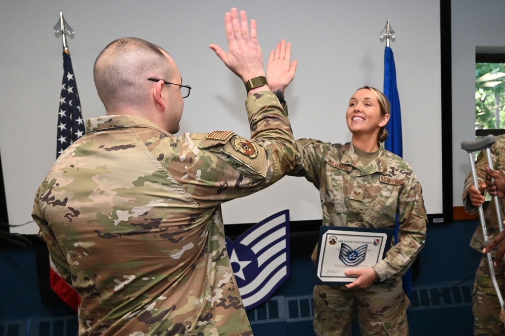 Senior leaders recognize E-6 promotions