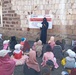 Children participate in a hygiene awareness sessio