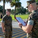 Lt. Col. Rosenbrock's promotion ceremony