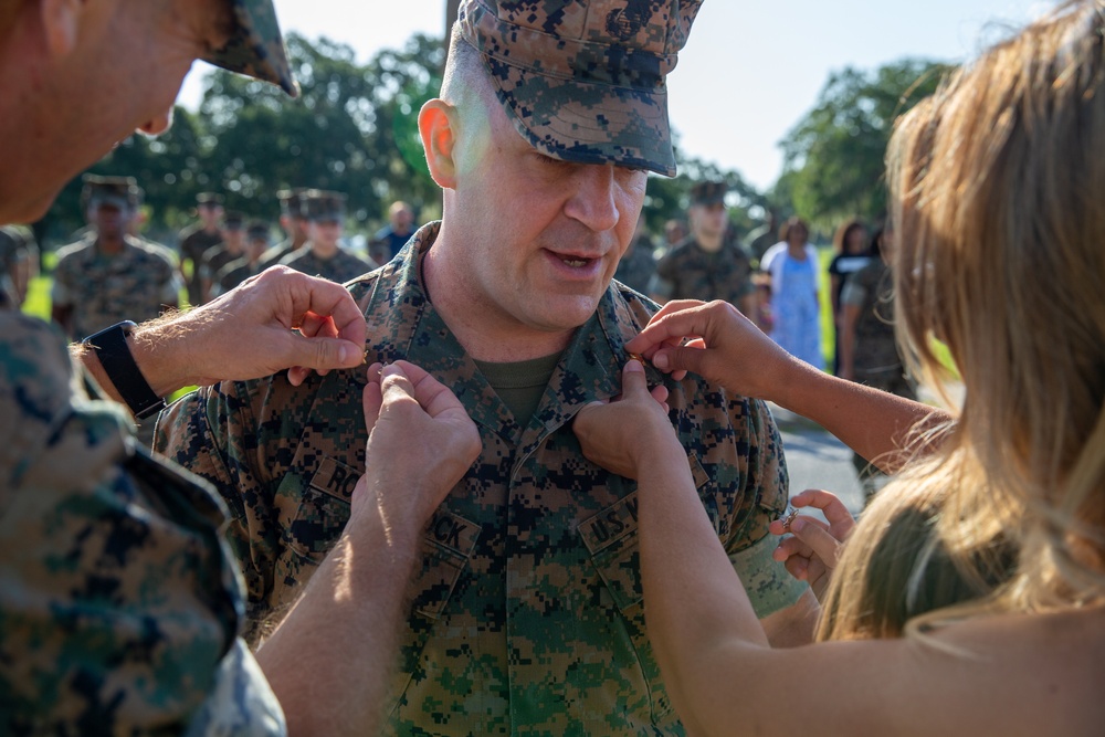 Lt. Col. Rosenbrock's promotion ceremony