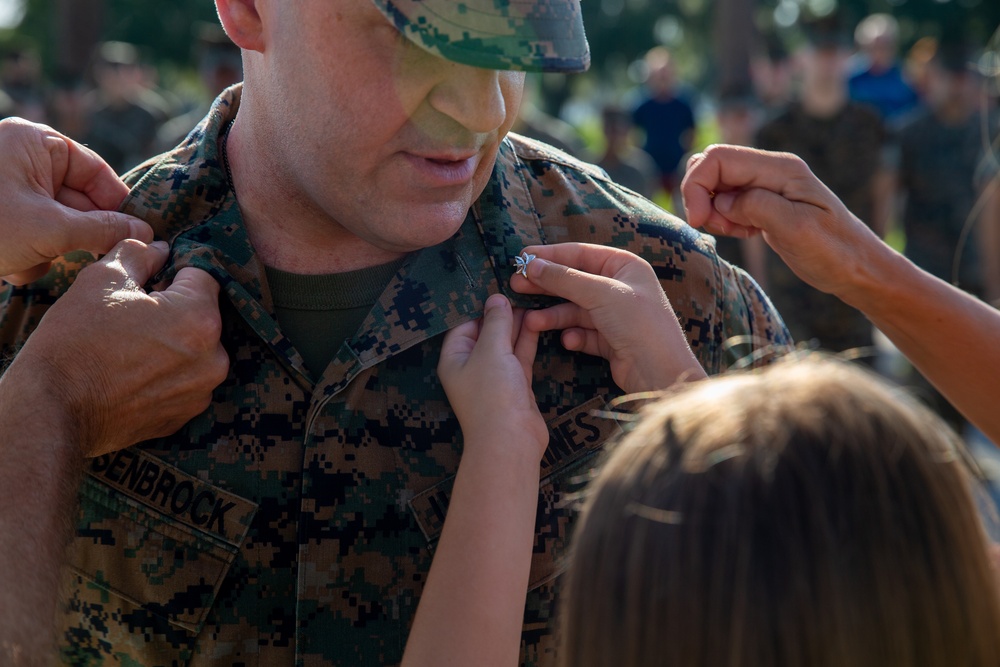 Lt. Col. Rosenbrock's promotion ceremony
