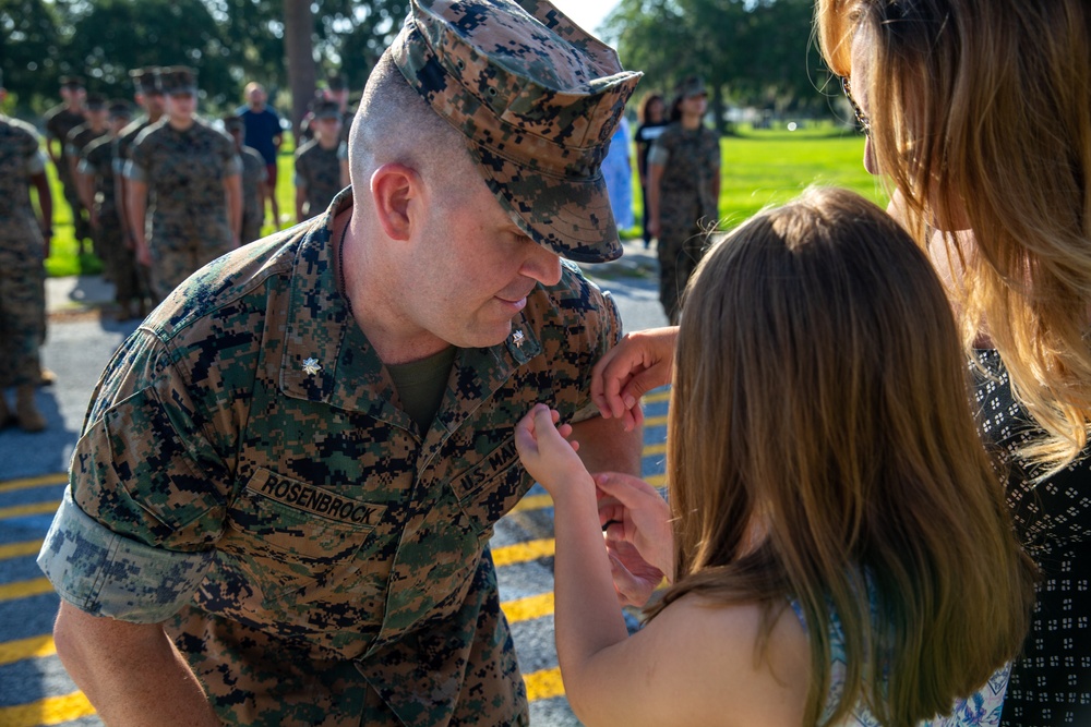 Lt. Col. Rosenbrock's promotion ceremony