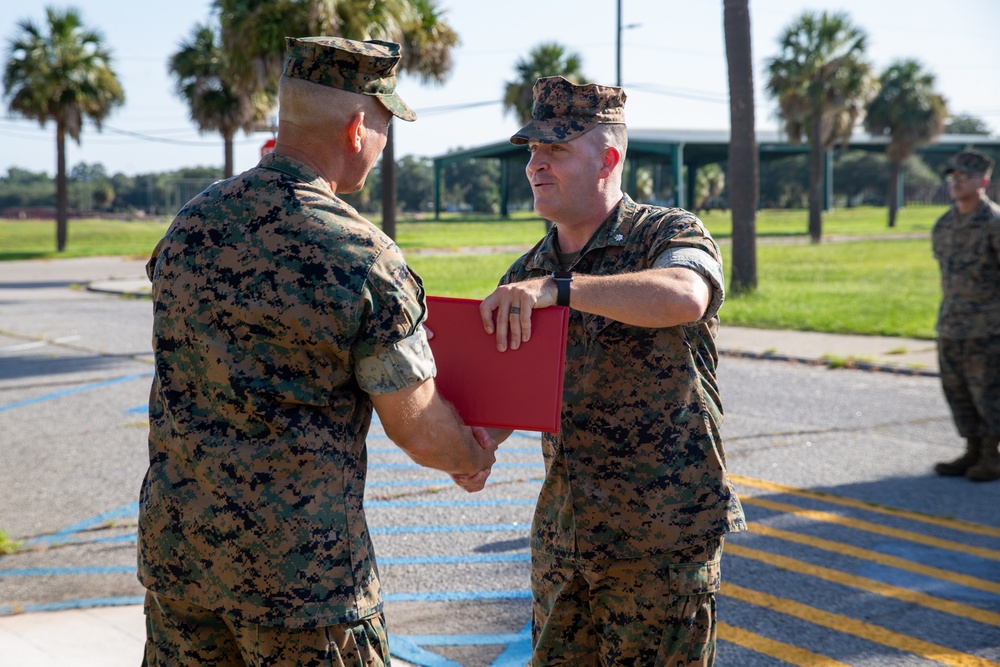 Lt. Col. Rosenbrock's promotion ceremony