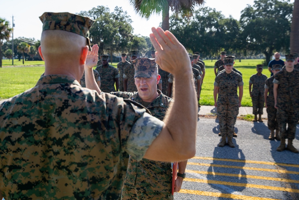 Lt. Col. Rosenbrock's promotion ceremony