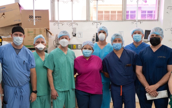 Joint Task Force-Bravo leadership visits with HEART 22 members at Hospitals Ecuelsa, San Felipe