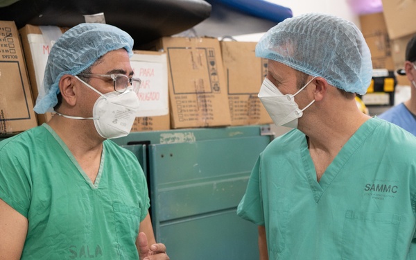 Joint Task Force-Bravo leadership visits with HEART 22 members at Hospitals Ecuelsa, San Felipe