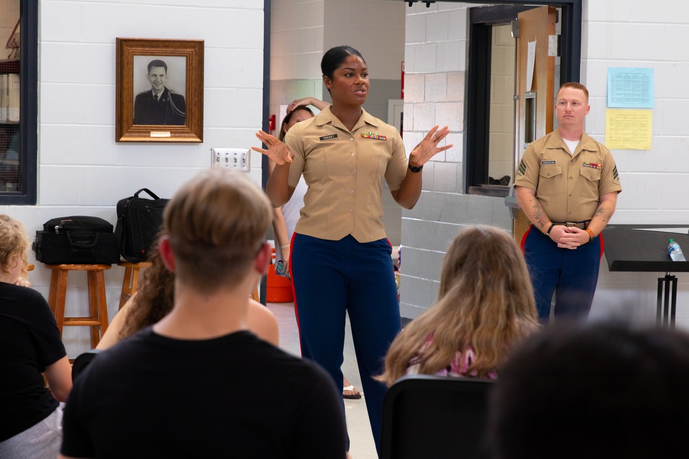 Play it Out | Marine Musician Speaks with Fayette, Alabama Band Camp
