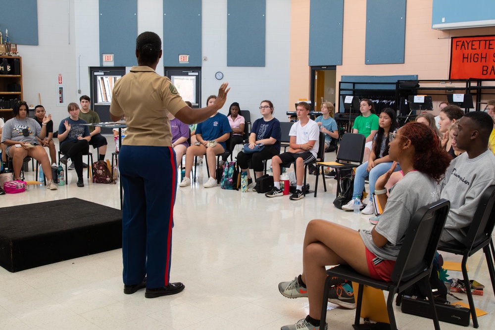 Play it Out | Marine Musician Speaks with Fayette, Alabama Band Camp