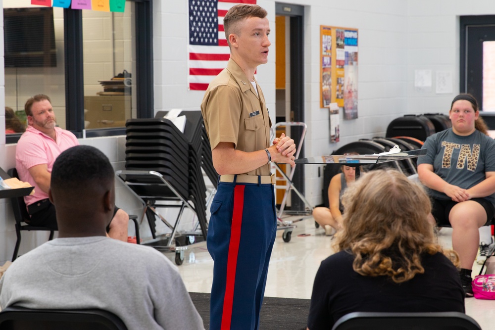 Play it Out | Marine Musician Speaks with Fayette, Alabama Band Camp