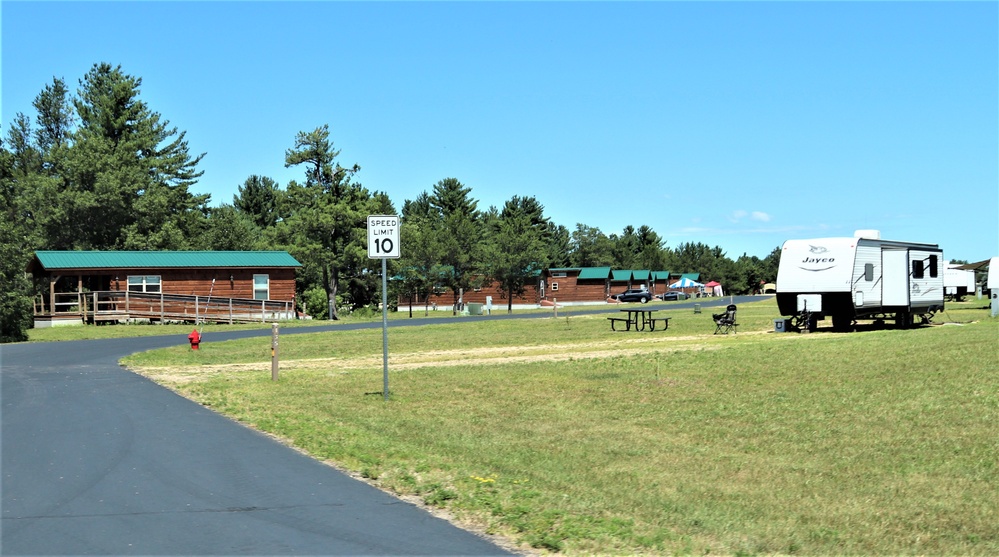 Cabins at Fort McCoy’s Pine View Campground are available year-round